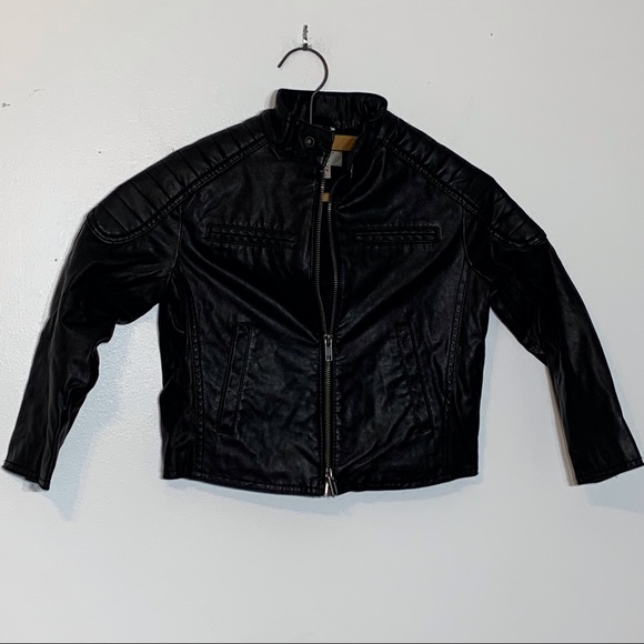 Mossimo Supply Co. Other - EUC Mossimo Faux Leather Black Toddler Size Moto Jacket